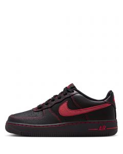 Grade-School Air Force 1 LV8 Black/University Red-Black-Black