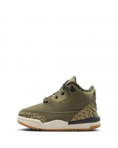 Toddler Jordan 3 Retro Medium Olive/Sequoia-Neutral Olive-Sail