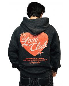 Love Club Hoodie  Black Acid