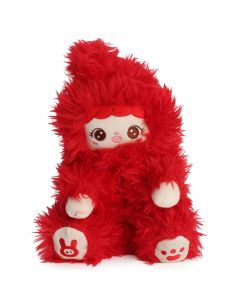 Doll Fuzzy Slippers  Red