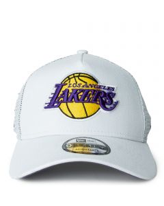 Los Angeles Lakers 9FORTY Trucker Hat White