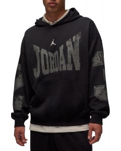 Brooklyn  Collegiate Pullover Hoodie Black/Sail