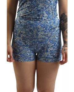 adidas Originals x Liberty London Tonal Booty Shorts Multicolor / Chalk White / Ambient Sky / Night Indigo