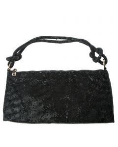 Rhinestone Handbag Black