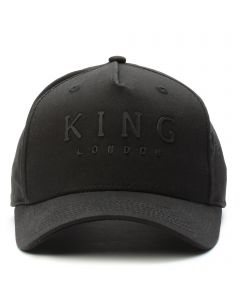 Poplar Curved Peak Cap - Black Black