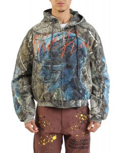 Post Human New born Hood Jacket Tree Camo