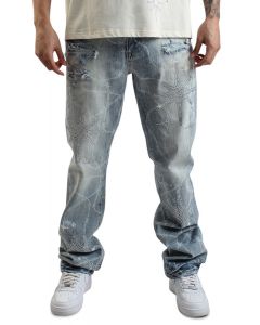 SMOKE RISE Aquarius Tattered Jean JP25211SK-AQ - Shiekh