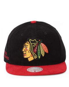 NHL Chicago Blackhawks Sueduroy Snapback Hat Black