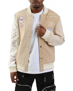 Crew Luv Spliced Jacket Beige