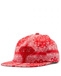 Brilliant Bandana Unstructured Snapback Hat Red