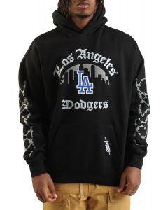 MLB Los Angeles Dodgers Barbed Wire Hoodie Black