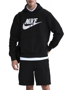  Sportswear Club Fleece Pullover Hoodie Black/Black/White