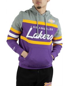 MITCHELL & NESS Los Angeles Lakers Slap Sticker Sweatpant  PSWP4773-LALYYPPPBLCK - Karmaloop