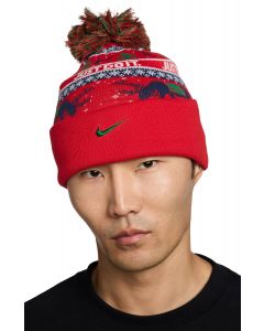  Peak Winter Wonderland Beanie University Red/Midnight Navy/Pine Green