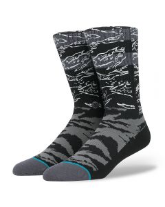 Tiger Stripe Knee-High Socks BLACK