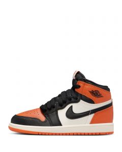 Pre-School Jordan 1 Retro High OG "Shattered Backboard Black/Black-Sail-Starfish
