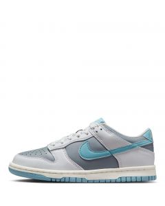 Grade-School Nike Dunk Low Photon Dust/Denim Turq-Smoke Grey-Sail