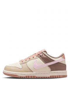 Grade-School Nike Dunk Low Desert Khaki/Pink Foam-Coconut Milk