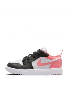 Pre-School Jordan 1 Low Alt Black/Pink Gaze-White