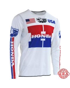 JT Racing Honda Team USA 1981 Flo-Form Pro Jersey (White) White