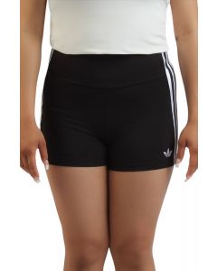 Adicolor 3-Stripes Booty Shorts  Black / White