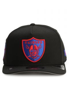 NFL Las Vegas Raiders 950AF Pre-Curved Snapback Black/Royal/Red