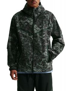 Tech Woven Full-Zip Windrunner Jacket Black