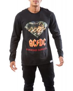 AC/DC Diamond Long Sleeve Tee Black