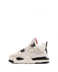 Toddler Jordan 4 Retro "Flight Club Sail/Black-University Red