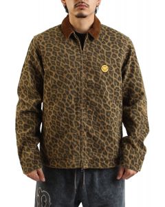 Smiley LA Work Jacket Leopard Print/ Brown