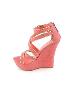 Womens 063 Coral Pink/Gold
