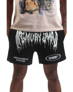 Mash Up Sweat Short  Black
