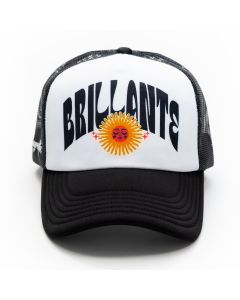 Brillante Trucker Hat  Black/White