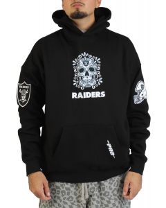 Las Vegas Raiders Dia De Muertos Hoodie  Black