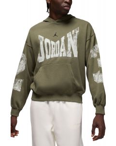 Brooklyn Collegiate Pullover Hoodie Medium Olive/Black