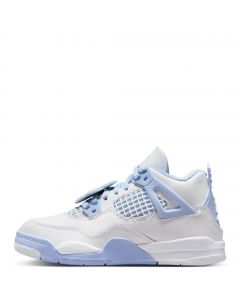 Pre-School Jordan 4 "Aluminum White/Aluminum-Blue Tint-Oil Green