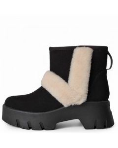 DUMBO Suede Bootie Black