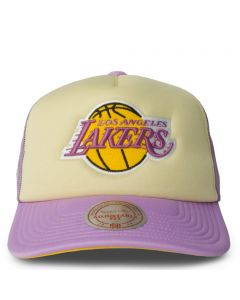 Los Angeles Lakers Trucker Hat  Cream