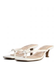 Able-22 Thong High Heel  White