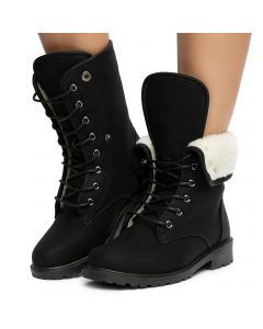 Whitney-23 Shepard Inside Boots Black