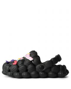 Bubble Charm Sandal  Black