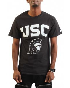 USC Trojan Tee Blk/White BLACK/WHITE