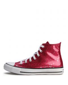 Grade-School Chuck Taylor All Star Glitter Sporty Berry/White/Egret