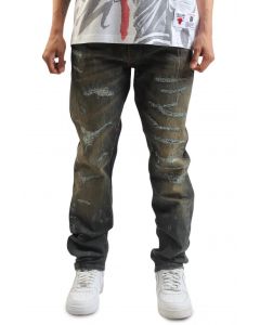 KDNK Multi Stud Flare Jean KND4821-BLU - Shiekh