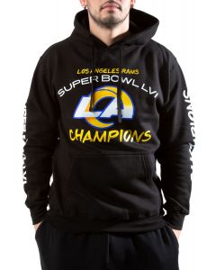 JH DESIGN LA Rams Championship Hoodie RMS9P3SBA2-BLK - Shiekh