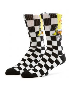 Spongebob X Vans Checkerboard Crew Socks Black/White