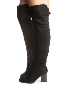 Aspire-S Over The Knee High Heel Boot Black Isu