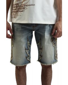 Western Jean Shorts Lucca Blue