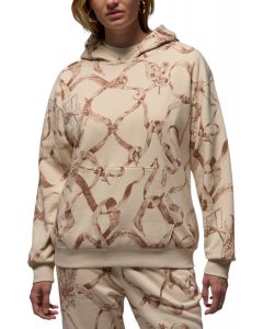 Brooklyn Fleece Printed Pullover Legend Lt Brown/Legend Md Brown