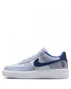 Grade-School Air Force 1 LV8 White/Midnight Navy-White-Ghost